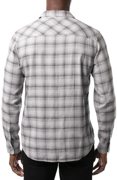 Travismathew Day And Night Slim Fit Plaid Button-up Shirt In Heather Sleet