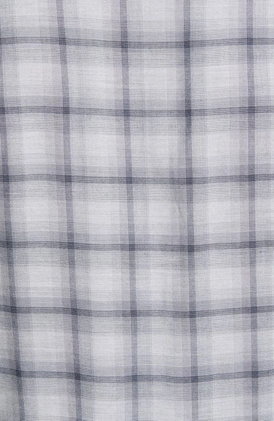 Travismathew Day And Night Slim Fit Plaid Button-up Shirt In Heather Sleet