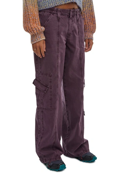 Shop Bdg Urban Outfitters Y2k Low Rise Cargo Pants In Dusk
