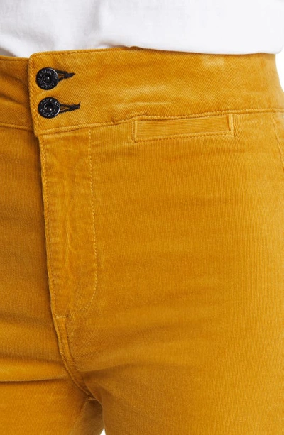Shop Askk Ny Brighton High Waist Wide Leg Corduroy Jeans In Mustard Cordory