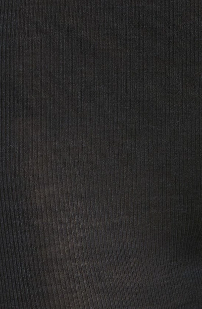 Shop Hanro Lace Cuff Wool & Silk Leggings In 019 - Black