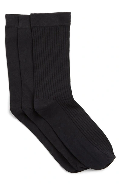 Nordstrom Rack Assorted Trouser Socks In Black
