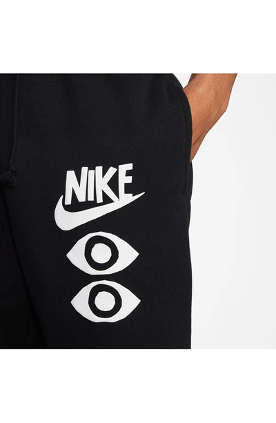 Shop Nike Have A  Day French Terry Joggers In Black/ Black