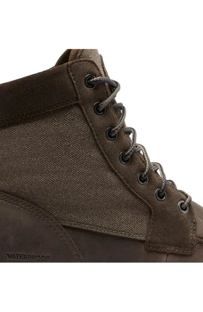 Shop Sorel Carson Moc Waterproof Boot In Major/ Wet Sand