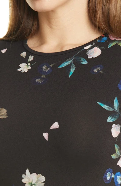 Shop Ted Baker Periie Floral Graphic Tee In Black