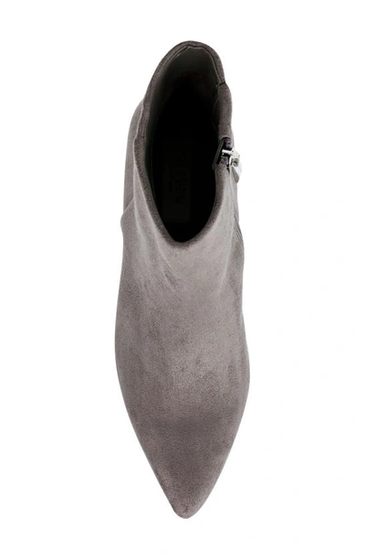 Shop Steve Madden Lizziey Pointed Toe Bootie In Grey