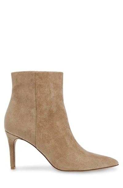 Shop Steve Madden Lizziey Pointed Toe Bootie In Taupe