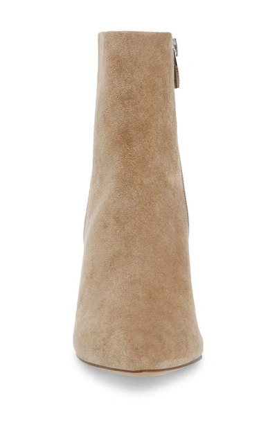 Shop Steve Madden Lizziey Pointed Toe Bootie In Taupe