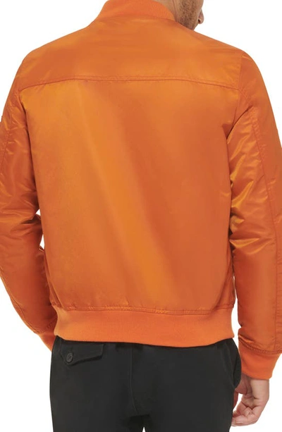 Levi's® Nylon Satin Bomber Jacket In Orange
