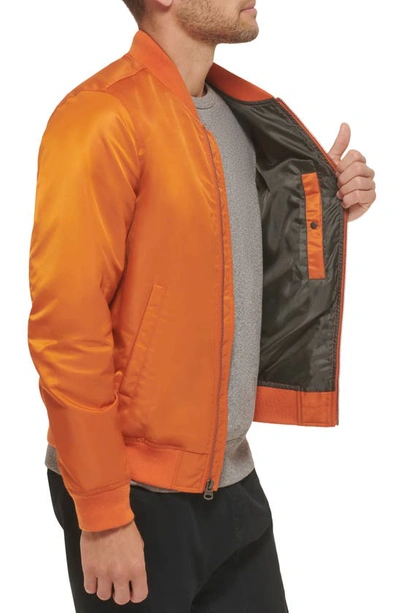 Levi's® Nylon Satin Bomber Jacket In Orange