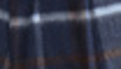 Hickey Freeman Cashmere Plaid Scarf In Navy