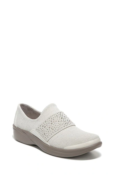 Shop Bzees Pizazz Slip-on Sneaker In Eggnog Sparkle Knit Fabric