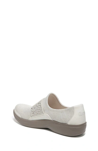 Shop Bzees Pizazz Slip-on Sneaker In Eggnog Sparkle Knit Fabric