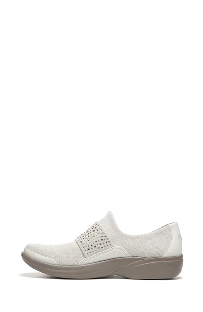Shop Bzees Pizazz Slip-on Sneaker In Eggnog Sparkle Knit Fabric
