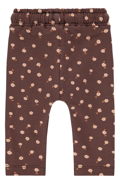 Shop Babyface Floral Pants In Brown