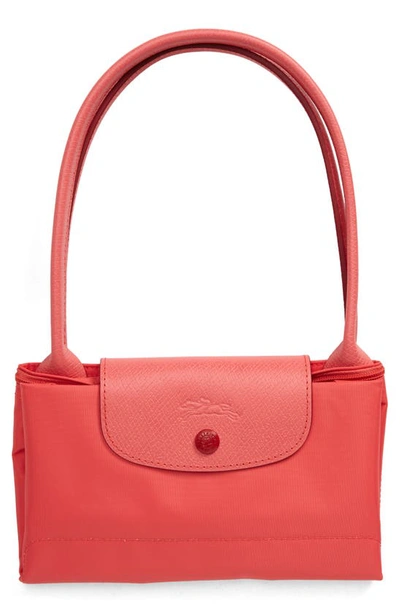 Shop Longchamp Medium Le Pliage Club Shoulder Tote In Pomegrana