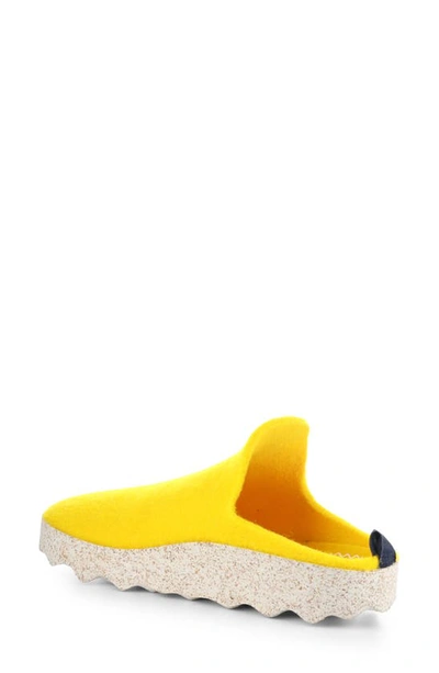 Shop Asportuguesas By Fly London Fly London Come Sneaker Mule In Yellow Tweed/ Felt