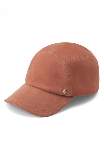 Shop Helen Kaminski Stacey Leather Cap In Blossom Suede
