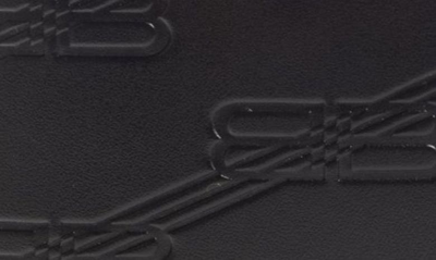 Shop Balenciaga Bb License Logo Leather Bifold Wallet In Black