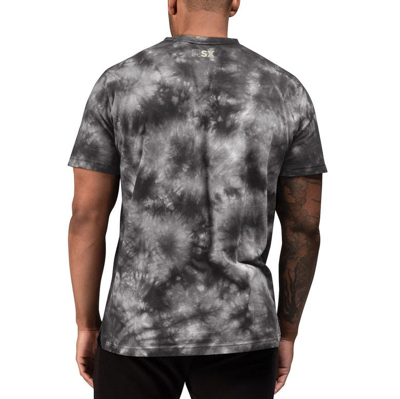 Men's MSX by Michael Strahan Black Green Bay Packers Recovery Tie-Dye T-Shirt