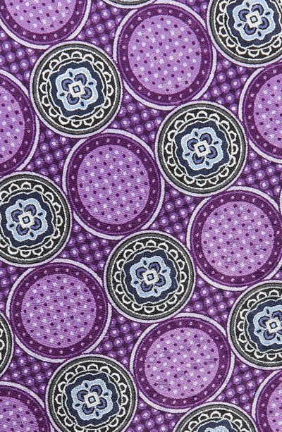 Shop Nordstrom Medallion Silk Tie In Purple