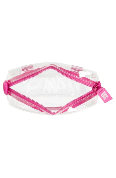Shop Ugg Janey Ii Transparent Crossbody Bag In Rock Rose / Clear
