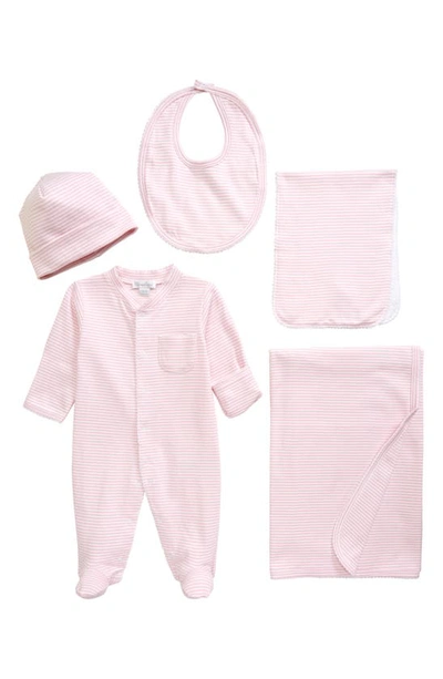 Shop Kissy Kissy Simple Stripes 5-piece Set In Pink