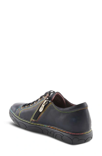 L'artiste Dezi Flat Low-top Sneaker In Black Multi