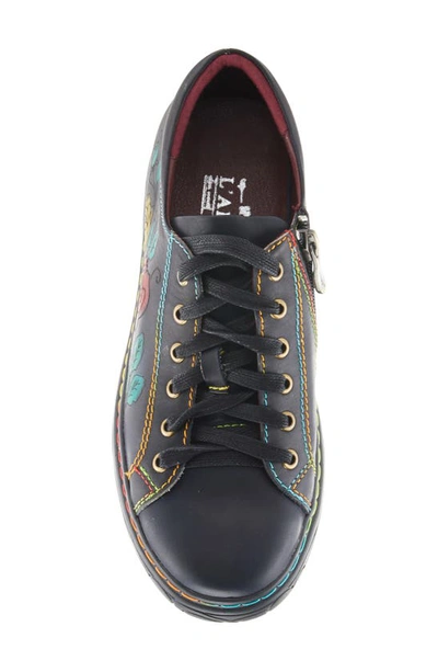 L'artiste Dezi Flat Low-top Sneaker In Black Multi