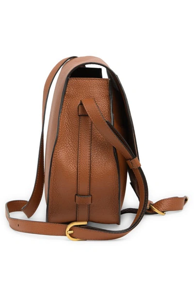 Shop Chloé Medium Marcie Leather Crossbody Bag In Tan