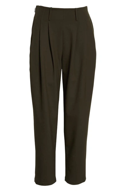 Shop Jason Wu Pleated Ankle Trousers In Deep Rosemary