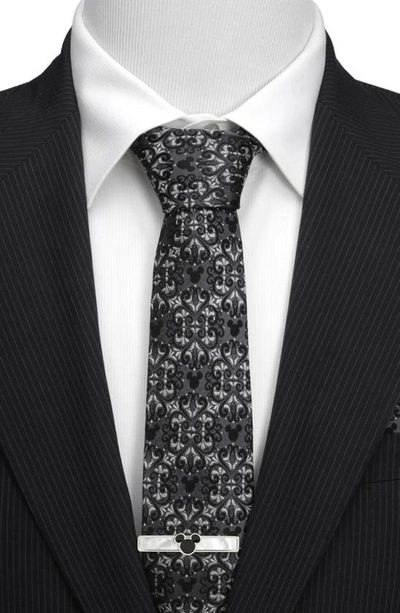 Shop Cufflinks, Inc . X Disney Mickey Mouse Damask Tile Silk Tie In Gray