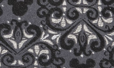 Shop Cufflinks, Inc X Disney Mickey Mouse Damask Tile Silk Tie In Gray