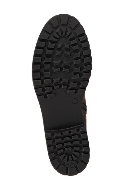 Bueno Studded Combat Boot In Grey Nubuck
