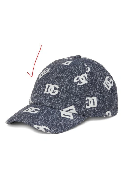 Dolce & Gabbana Logo Baseball Cap In Blue | ModeSens