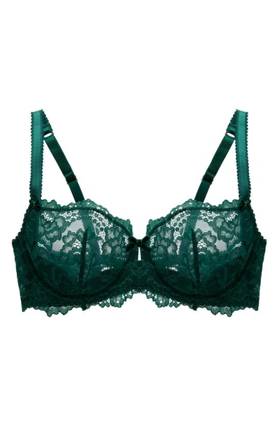 Shop Dita Von Teese Cora Underwire Balconette Bra In Juniper