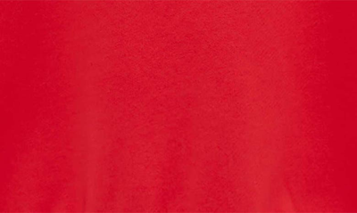 Shop Jw Anderson X 'run Hany' Crop Cotton Logo Hoodie In Scarlet