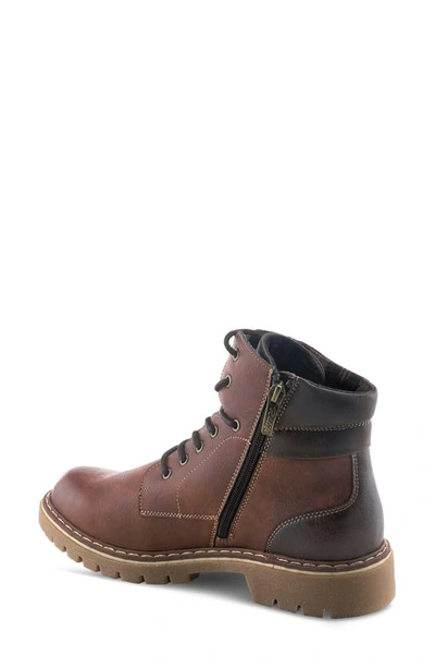 Spring Step Oliver Plain Toe Boot In Brown