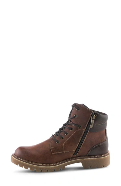Spring Step Oliver Plain Toe Boot In Brown
