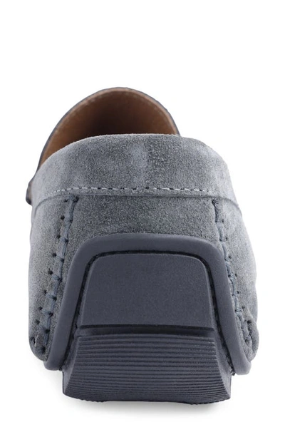 Shop Bruno Magli Xander Driving Loafer In Dark Grey Suede