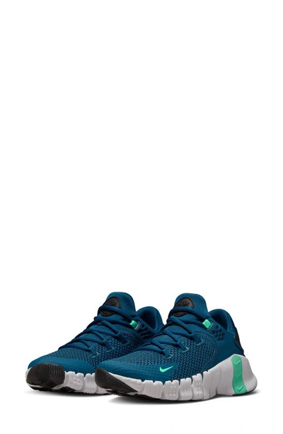 Shop Nike Free Metcon 4 Training Shoe In Valerian Blue/ Green/ Black
