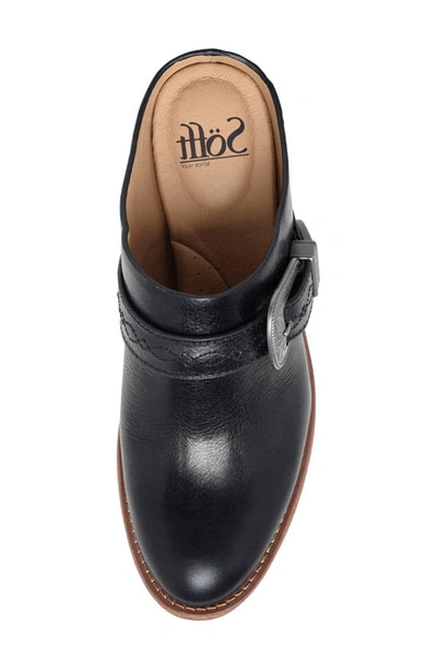 Söfft Adara Leather Mule In Black