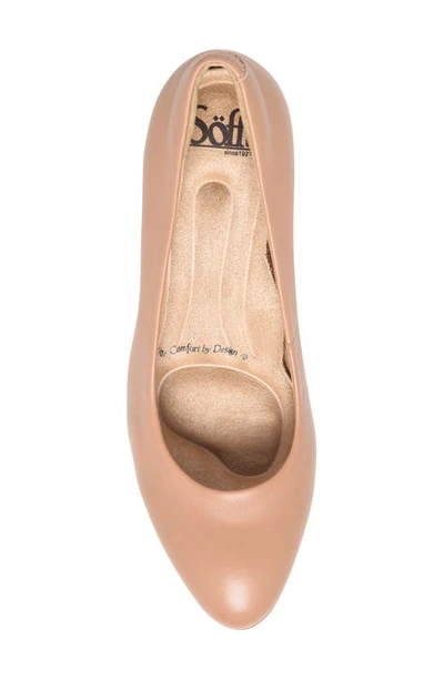 Söfft Parisa Leather Pump In Natural