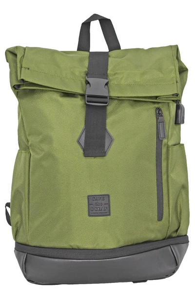 Shop Save The Ocean Recycled Polyester Backpack In Olive