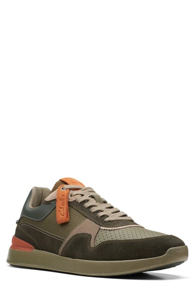 Shop Clarks (r) Racelite Tor Sneaker In Dark Green