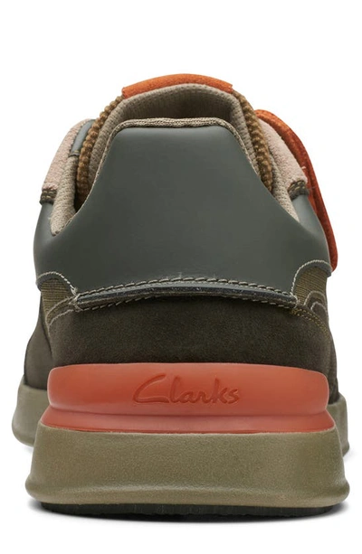 Shop Clarks Racelite Tor Sneaker In Dark Green