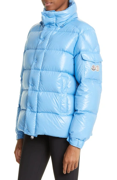 Moncler Extraordinary Forever Maya Quilted Shell Jacket In Lichen Blue