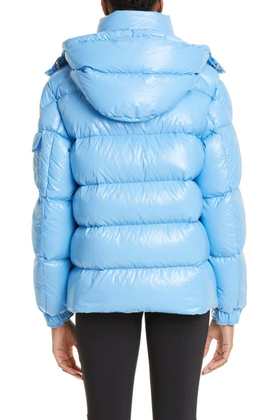 Shop Moncler Maya 70 Jacket In Lichen Blue