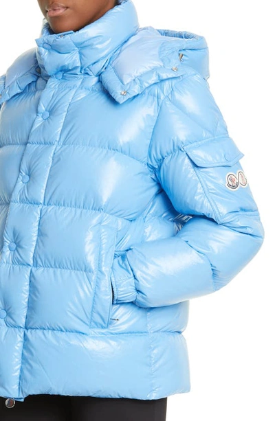 Shop Moncler Maya 70 Jacket In Lichen Blue