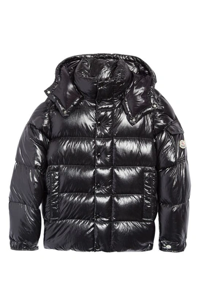 Shop Moncler Maya 70 Jacket In Carbon Black